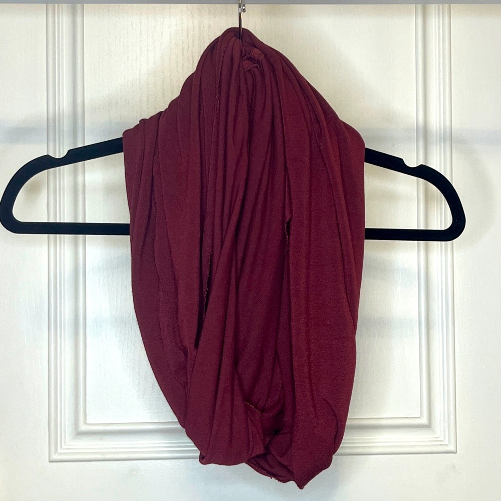 Brandy Melville Red Infinity Scarf